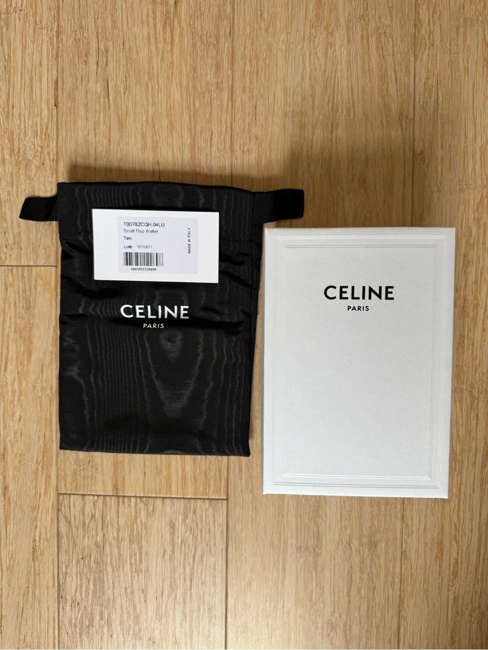 CELINE SMALL FLAP WALLET TRIOMPHE IN TRIOMPHE CANVAS